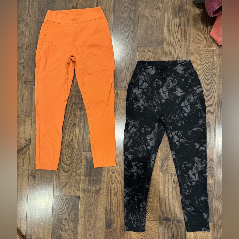 2 pairs of Gymshark KKFIT leggings